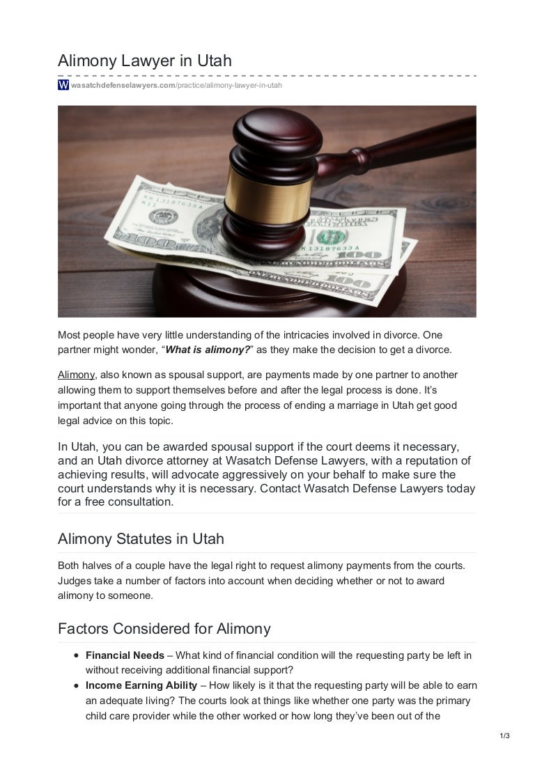 What is alimony What is alimony